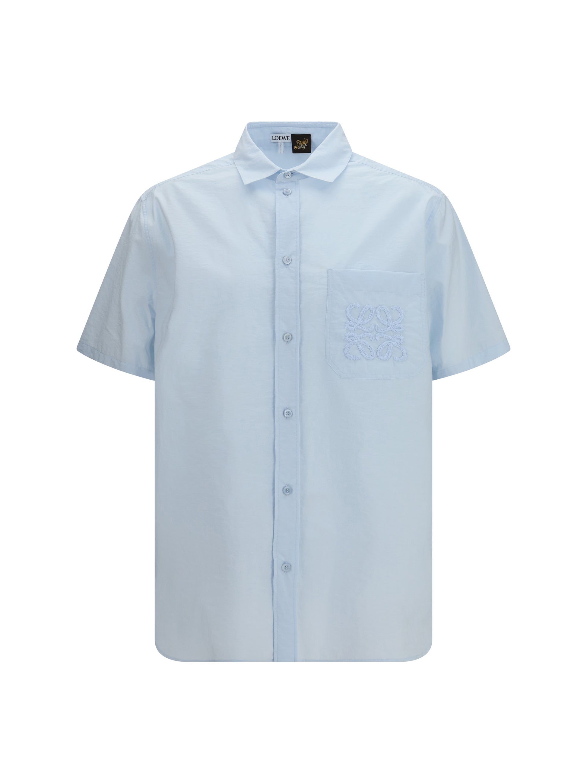 Loewe Men Short-Sleeve Cotton Blend Shirt LOEWE
