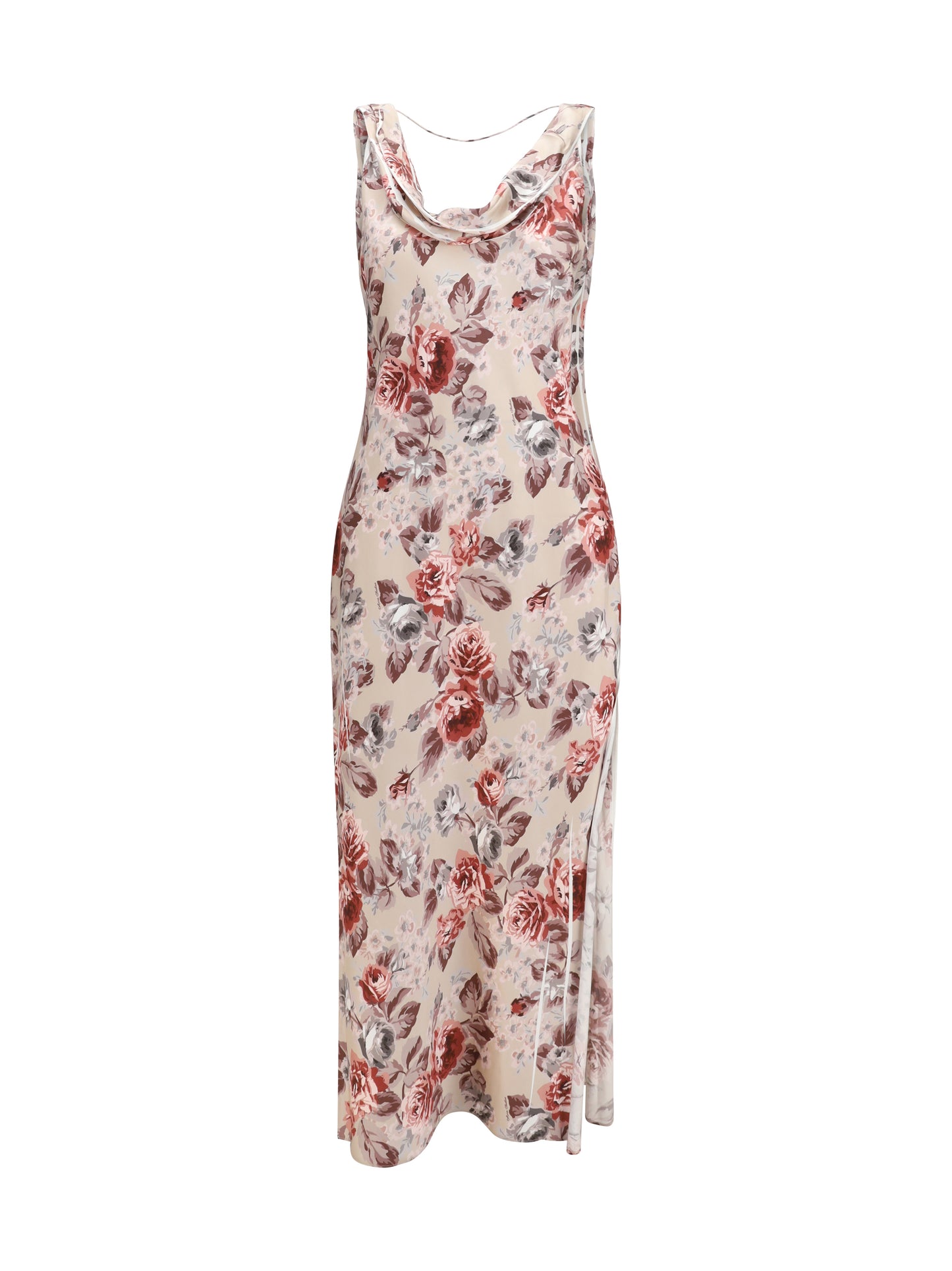 Acne Studios Women Draped Floral-Print Dress ACNE STUDIOS