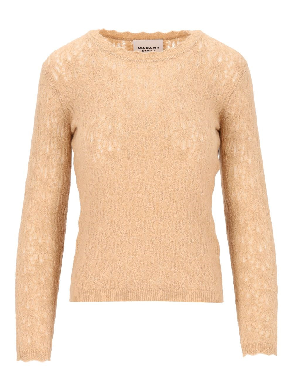 Marant Etoile Women "Obeline-Gb" Open-Work Crewneck Sweater ISABEL MARANT ETOILE