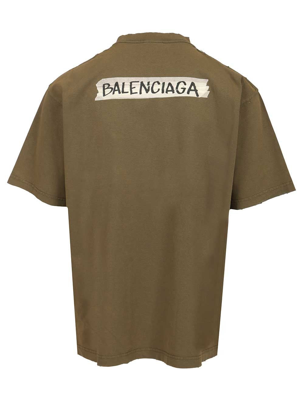 Balenciaga Men 'Masking Tape' T-Shirt BALENCIAGA