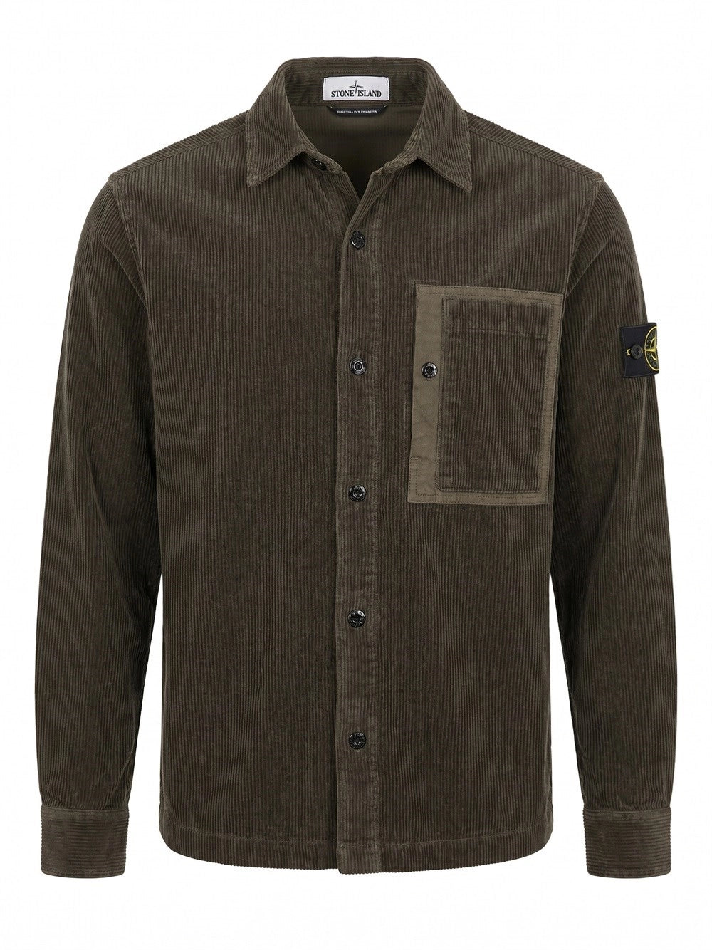 Stone Island Men Organic Cotton Corduroy Shirt STONE ISLAND