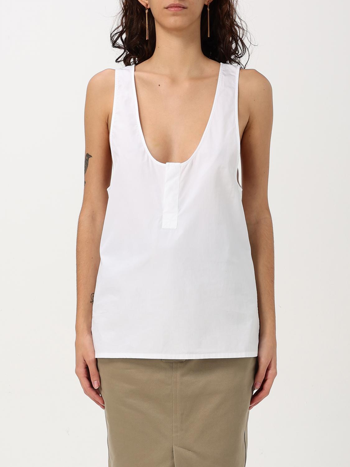 Saint Laurent Top Woman White SAINT LAURENT