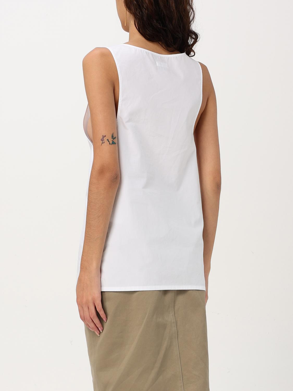 Saint Laurent Top Woman White SAINT LAURENT