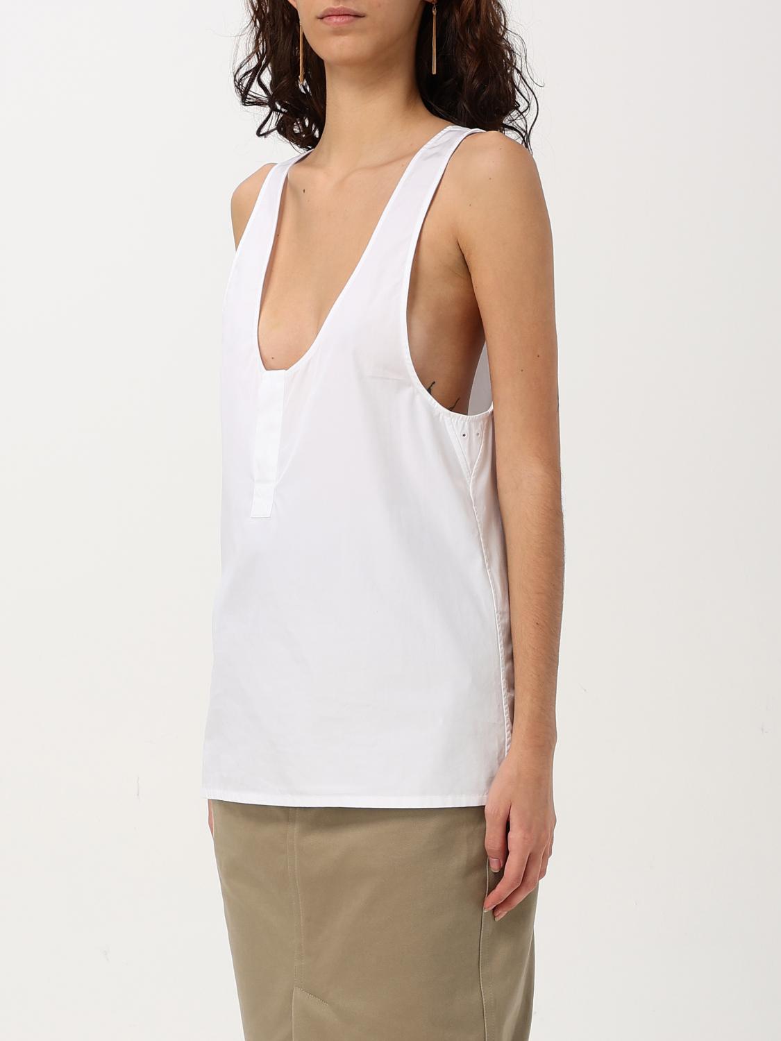 Saint Laurent Top Woman White SAINT LAURENT