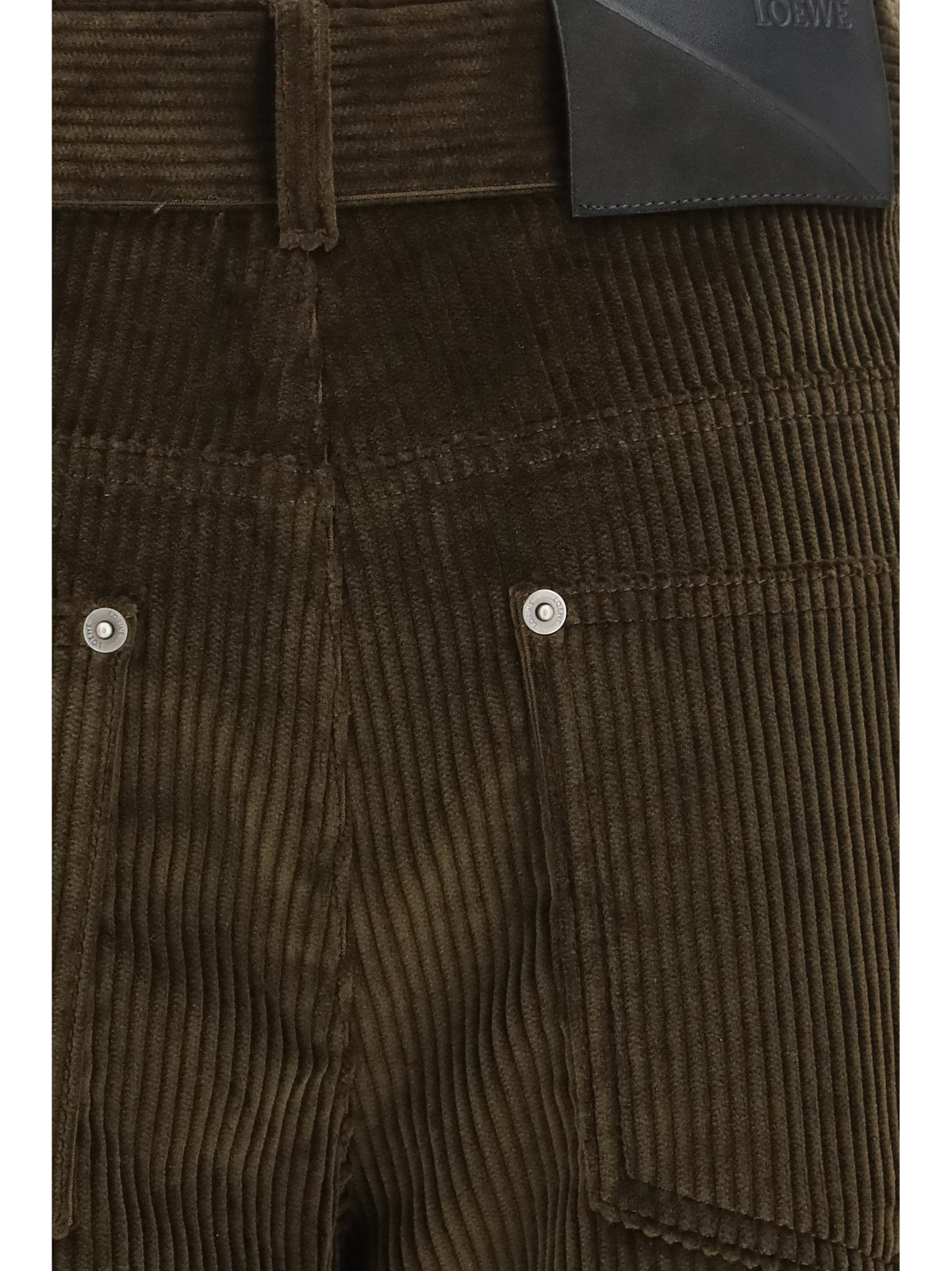 Loewe Women Cotton Corduroy Pants LOEWE