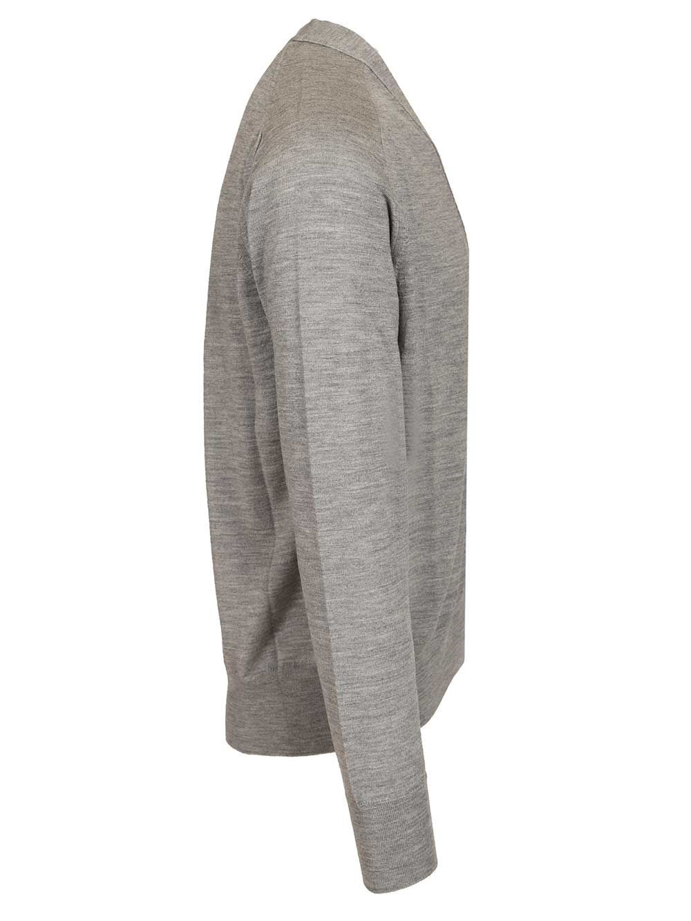 Ami Men Ami Paris V-Neck Wool Cardigan AMI PARIS