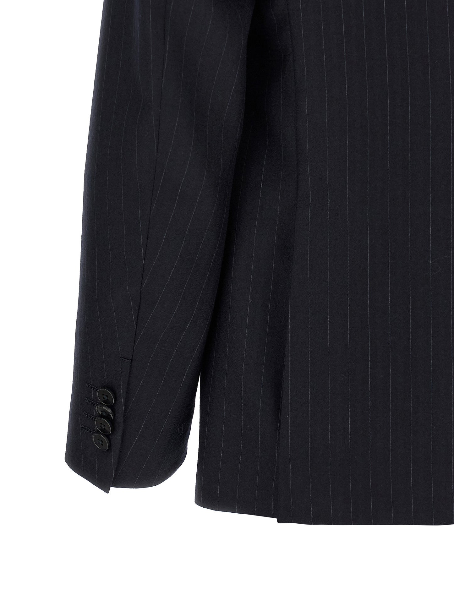 Zegna Men Pinstriped Flannel Dress ZEGNA