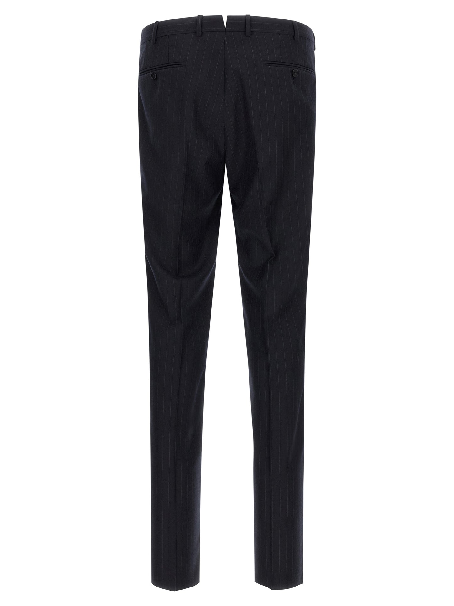 Zegna Men Pinstriped Flannel Dress ZEGNA