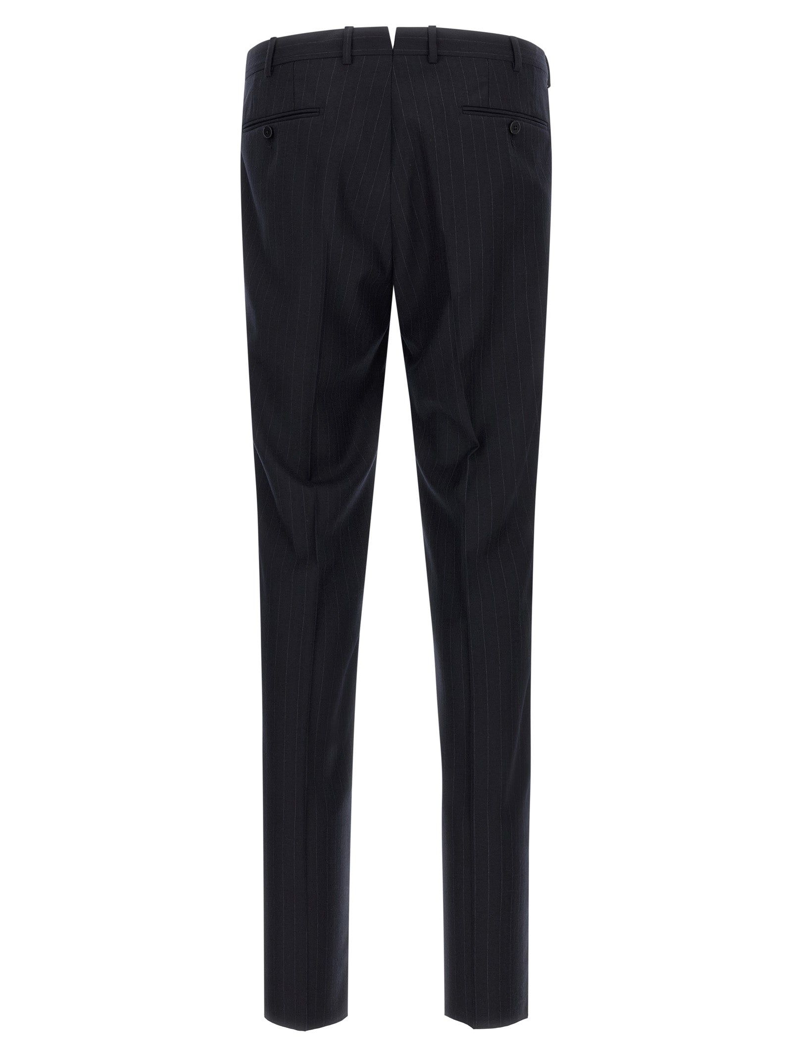 Zegna Men Pinstriped Flannel Dress ZEGNA