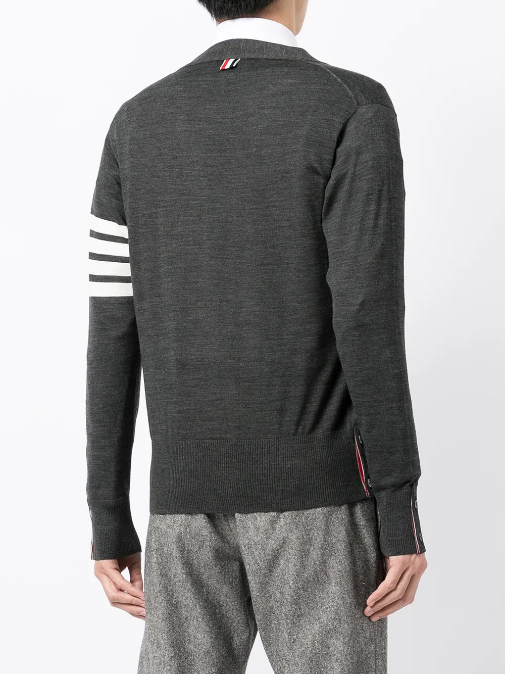Thom Browne Men Striped Cardigan THOM BROWNE