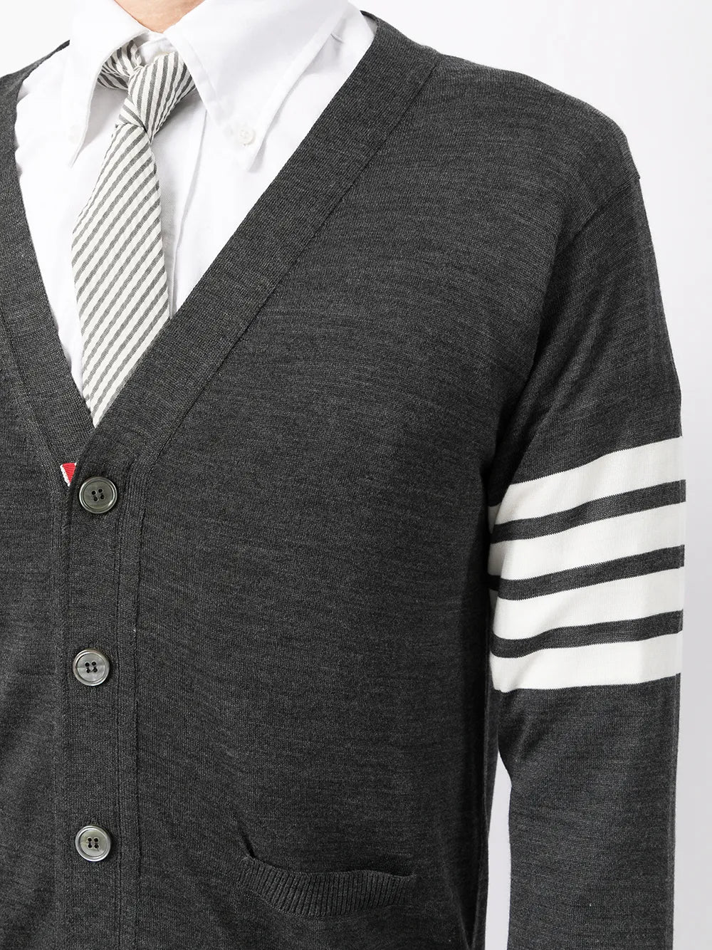 Thom Browne Men Striped Cardigan THOM BROWNE