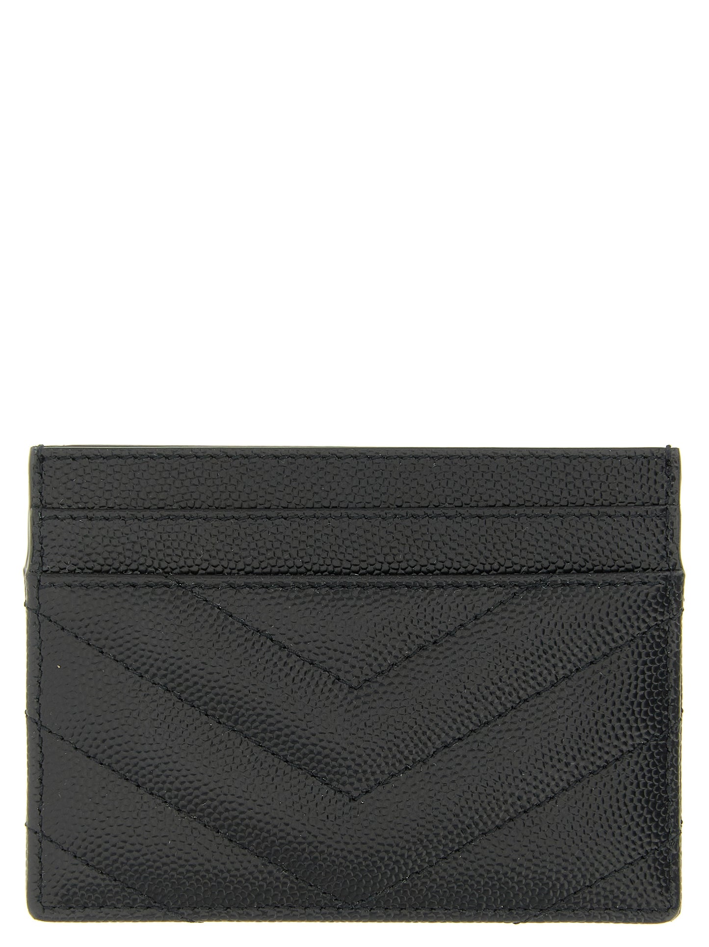 Saint Laurent Women Logo Matelassé Card Holder SAINT LAURENT