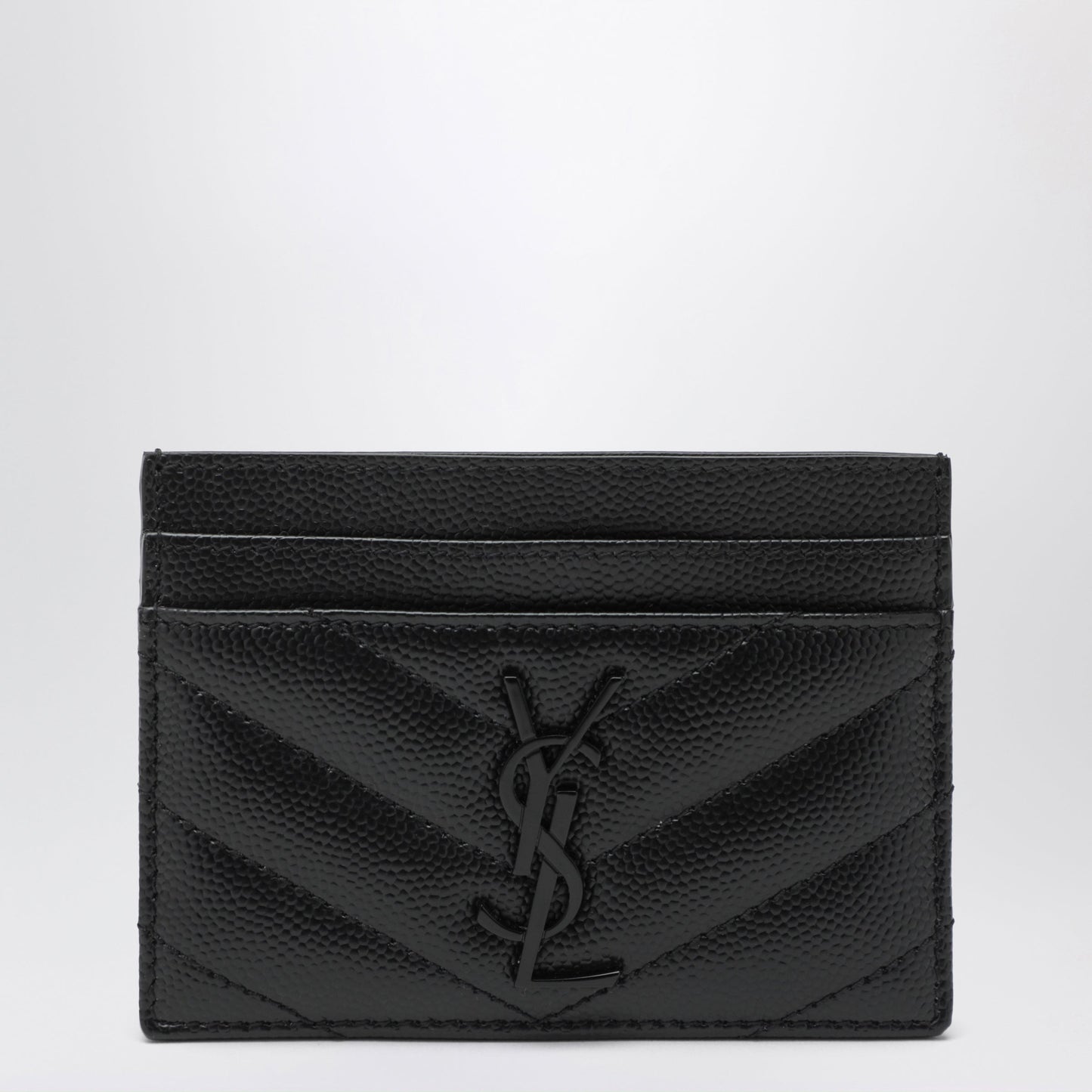 Saint Laurent Black Cassandre Matelasse Card Holder Women SAINT LAURENT