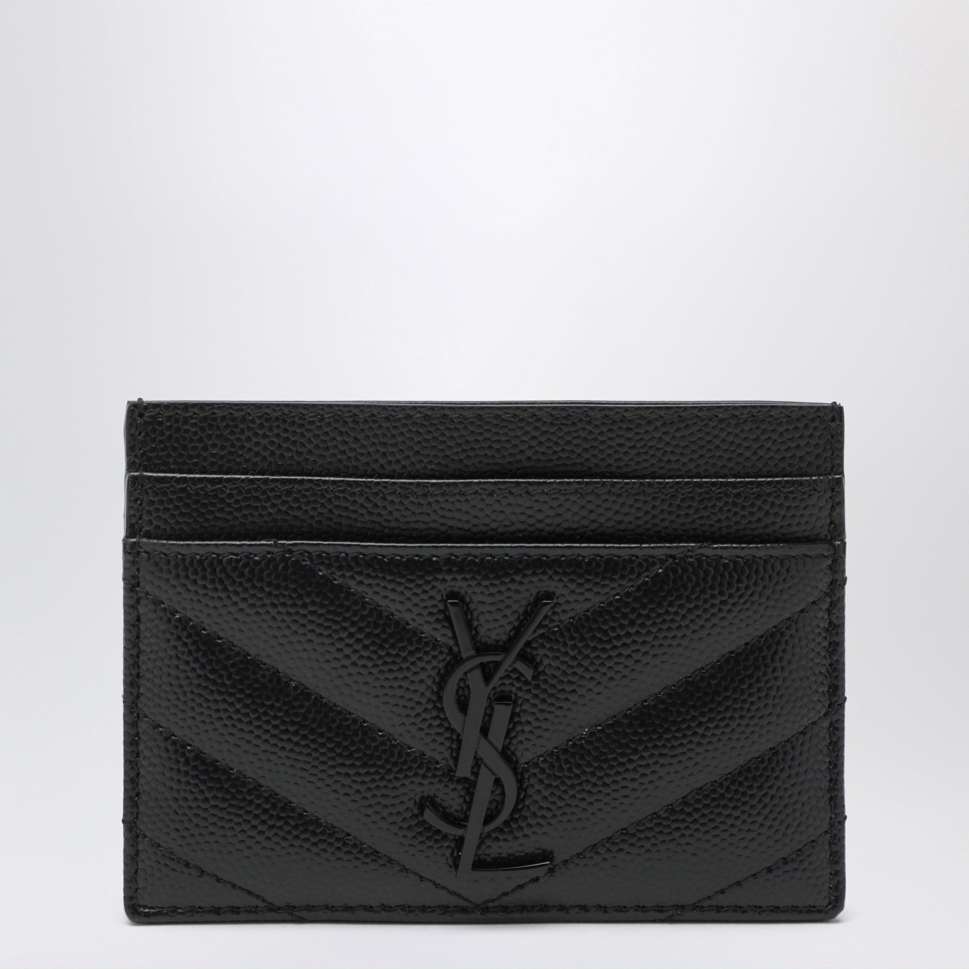 Saint Laurent Black Cassandre Matelasse Card Holder Women SAINT LAURENT