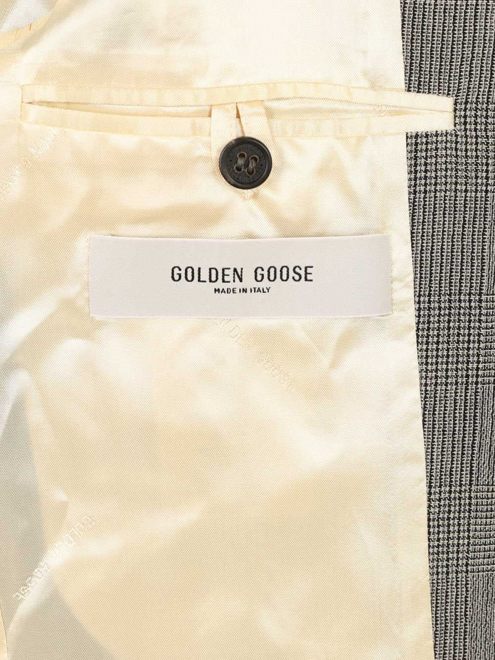 Golden Goose Men Prince Of Wales Wool Jacket