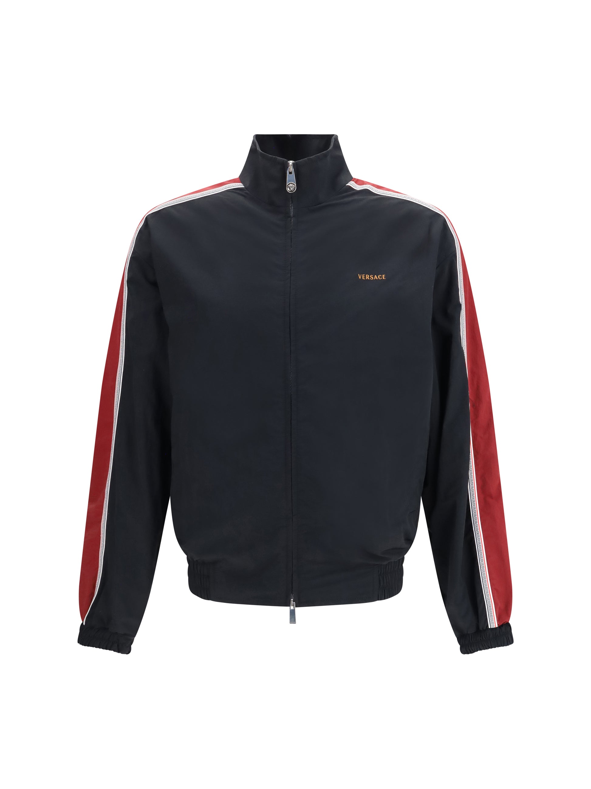 Versace Men Nylon Blouson Jacket With Embroidered Logo VERSACE