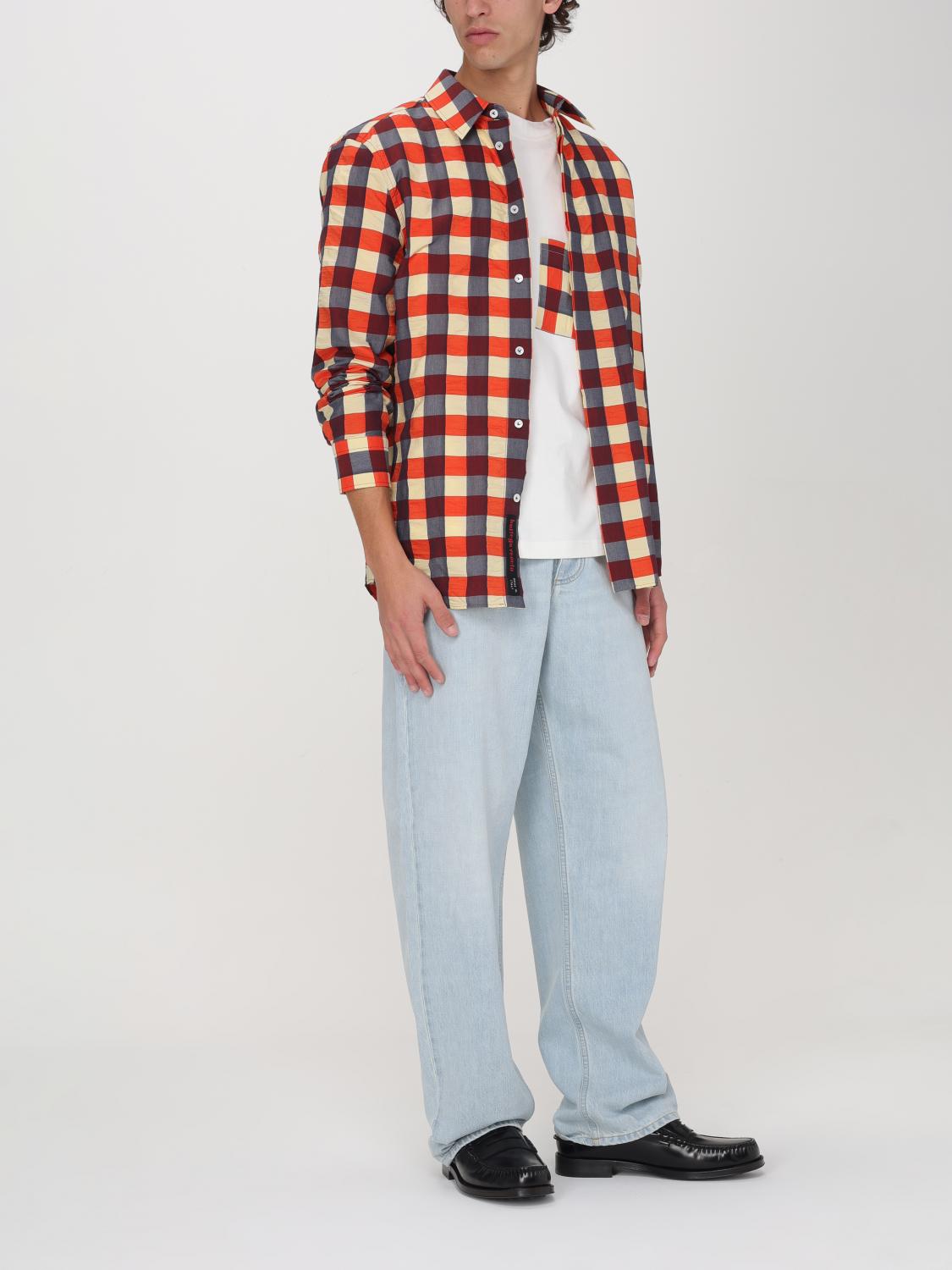 Bottega Veneta Shirt Men Yellow BOTTEGA VENETA