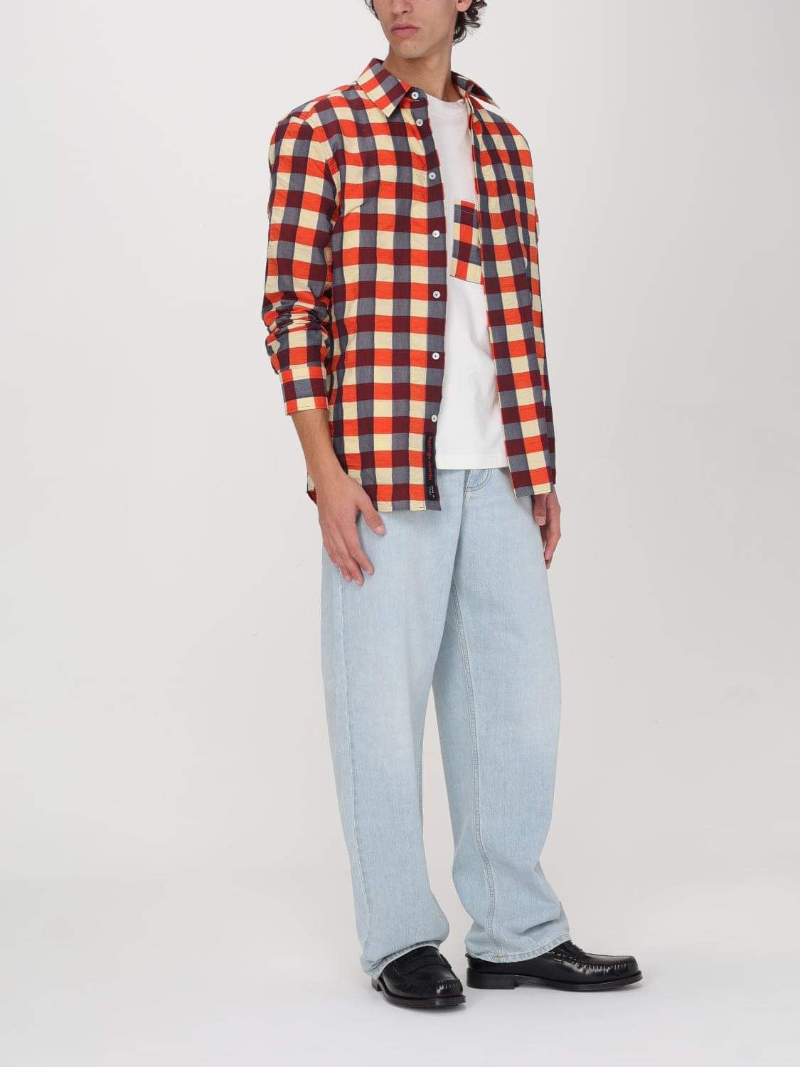 Bottega Veneta Shirt Men Yellow BOTTEGA VENETA