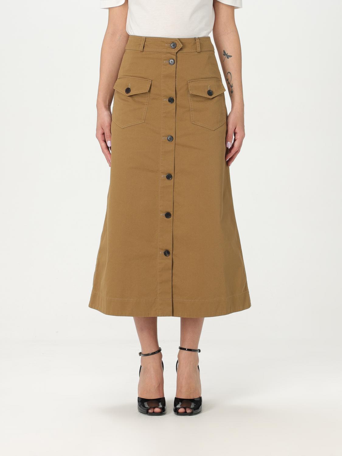 Saint Laurent Skirt Woman Beige SAINT LAURENT