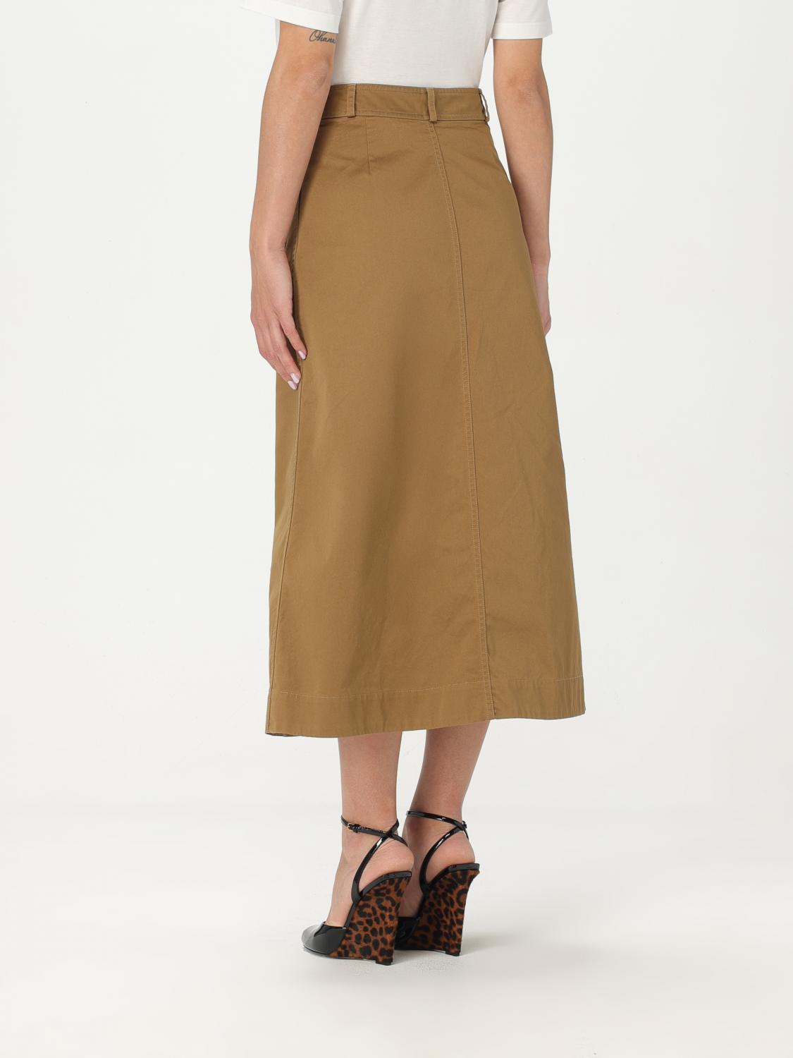 Saint Laurent Skirt Woman Beige SAINT LAURENT