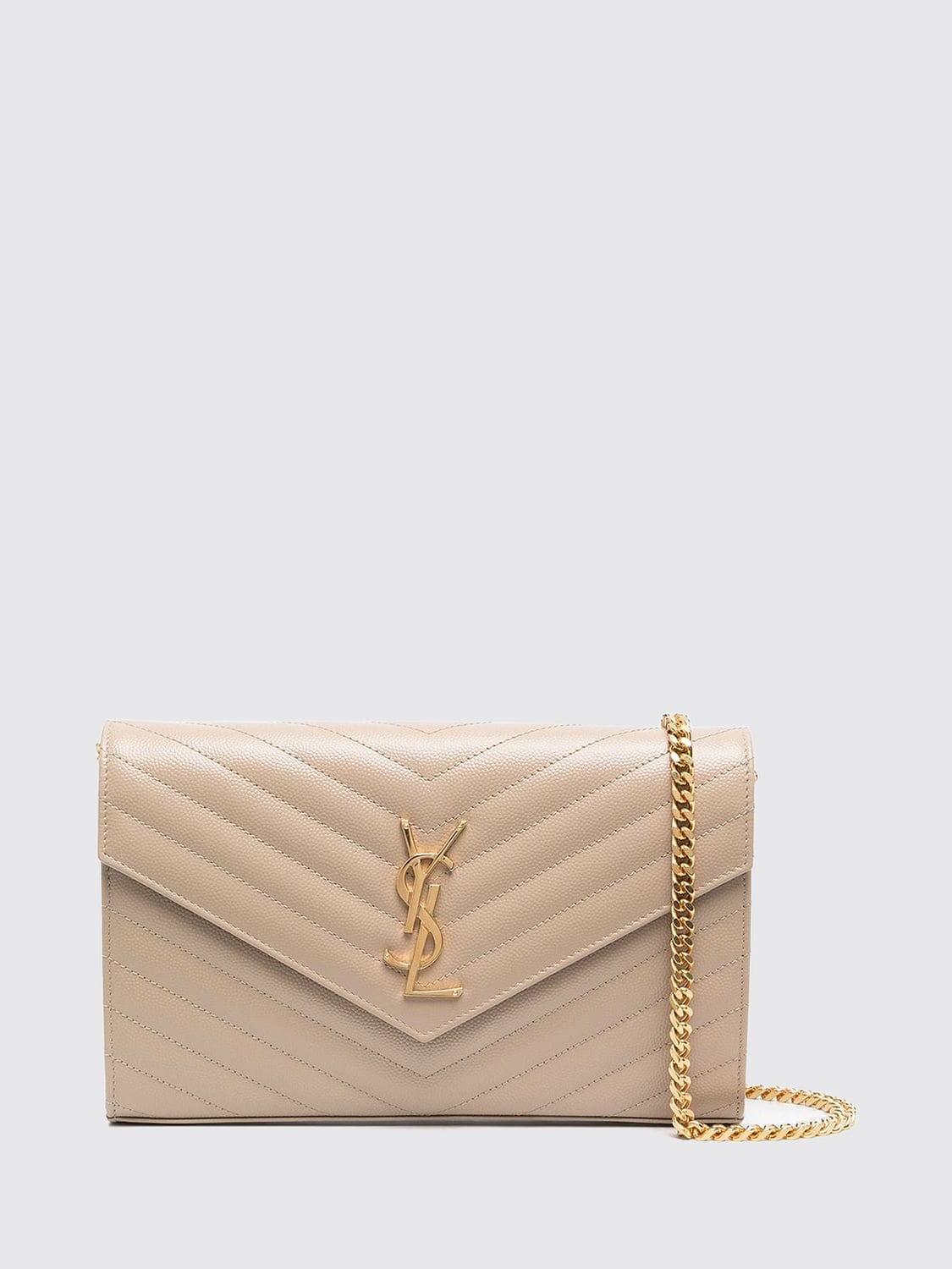 Saint Laurent Women Saint Laurent Cassandre Bag In Chevron Quilted Grain De Poudre SAINT LAURENT