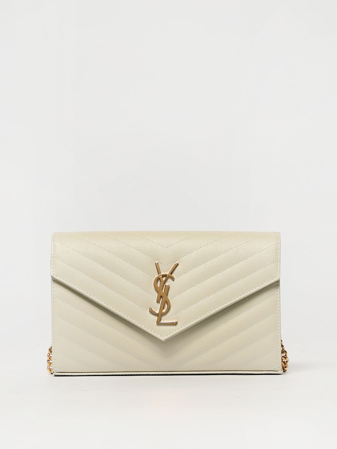 Saint Laurent Women Saint Laurent Cassandre Bag In Chevron Quilted Grain De Poudre SAINT LAURENT