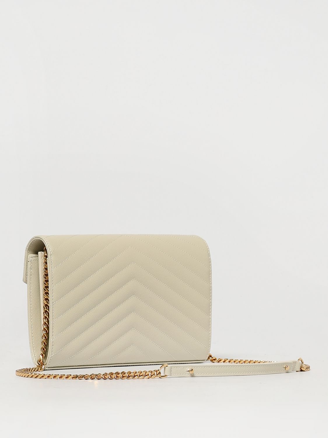 Saint Laurent Women Saint Laurent Cassandre Bag In Chevron Quilted Grain De Poudre SAINT LAURENT