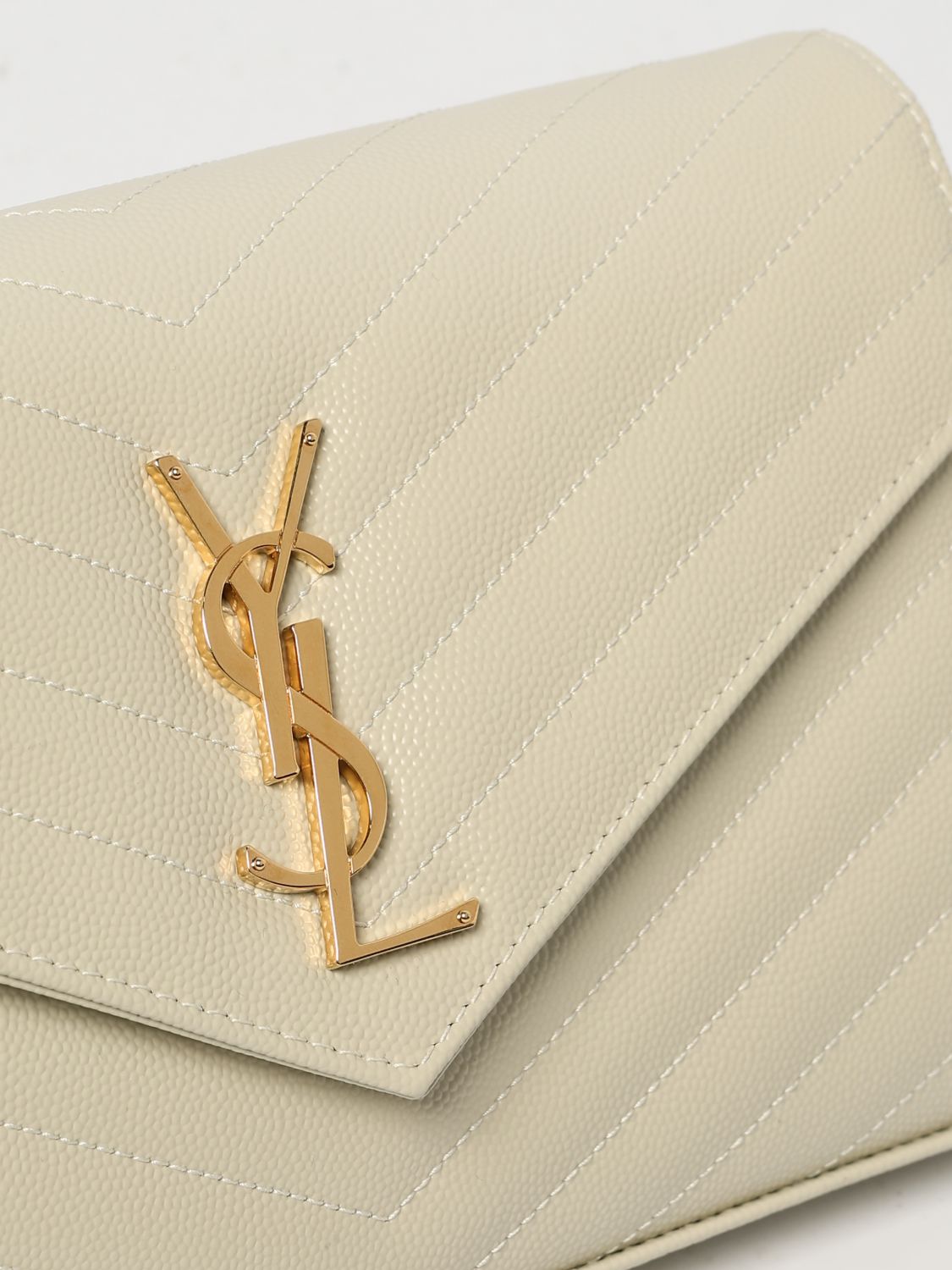 Saint Laurent Women Saint Laurent Cassandre Bag In Chevron Quilted Grain De Poudre SAINT LAURENT