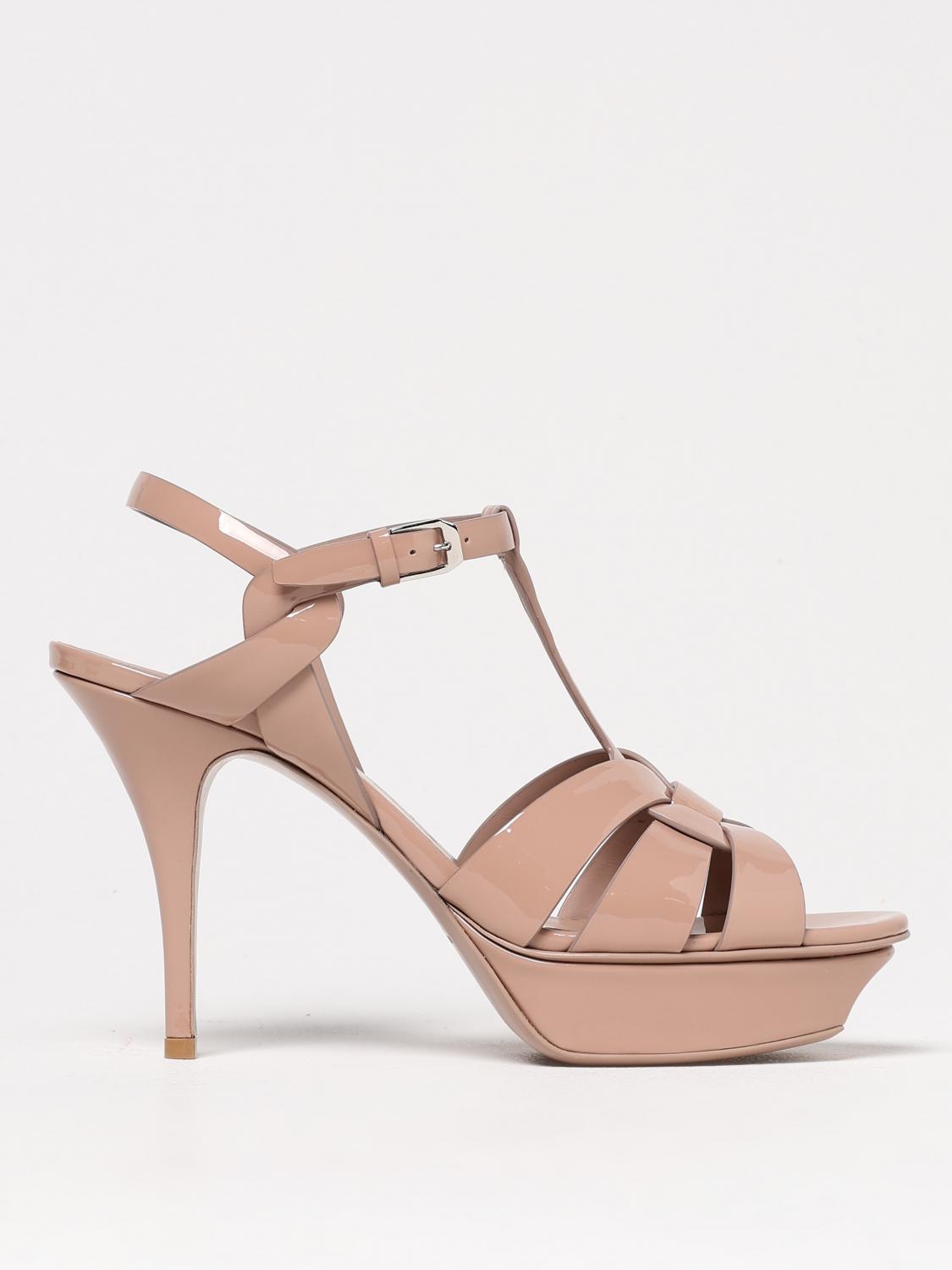 Saint Laurent Heeled Sandal Woman Nude SAINT LAURENT
