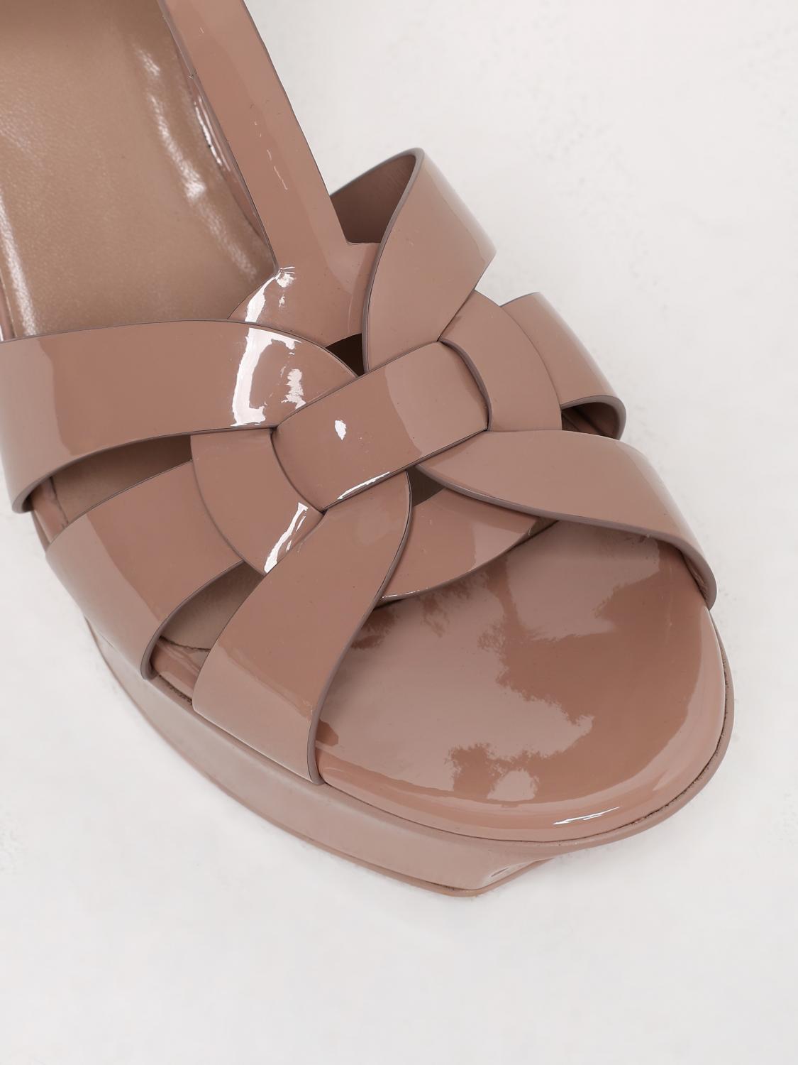 Saint Laurent Heeled Sandal Woman Nude SAINT LAURENT