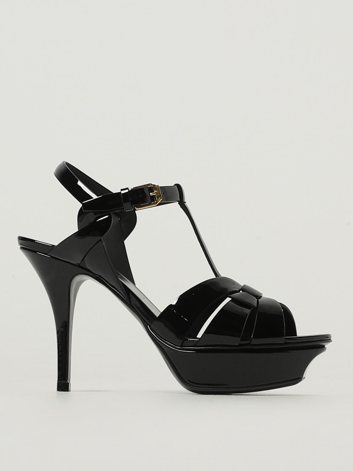 Saint Laurent Heeled Sandal Woman Black