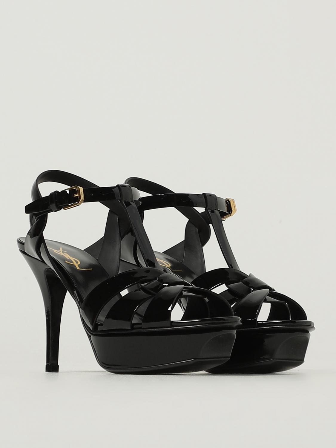 Saint Laurent Heeled Sandal Woman Black