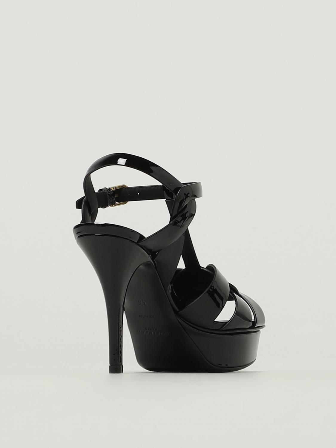 Saint Laurent Heeled Sandal Woman Black