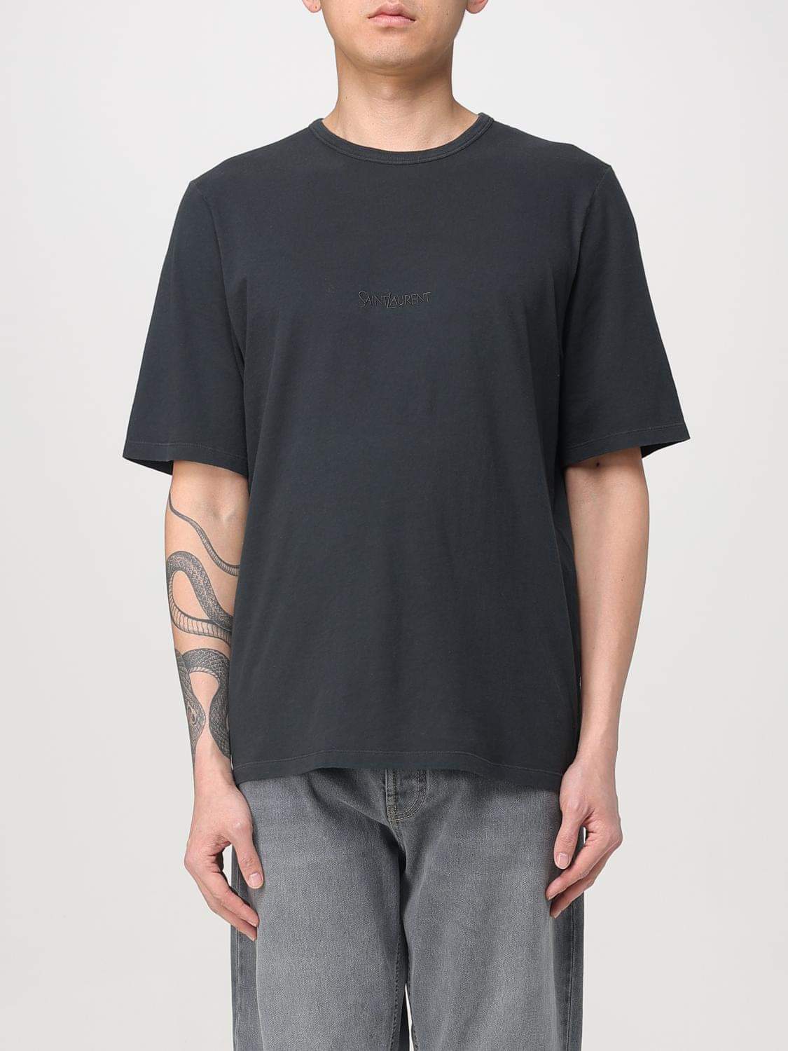 Saint Laurent T-Shirt Men Black SAINT LAURENT
