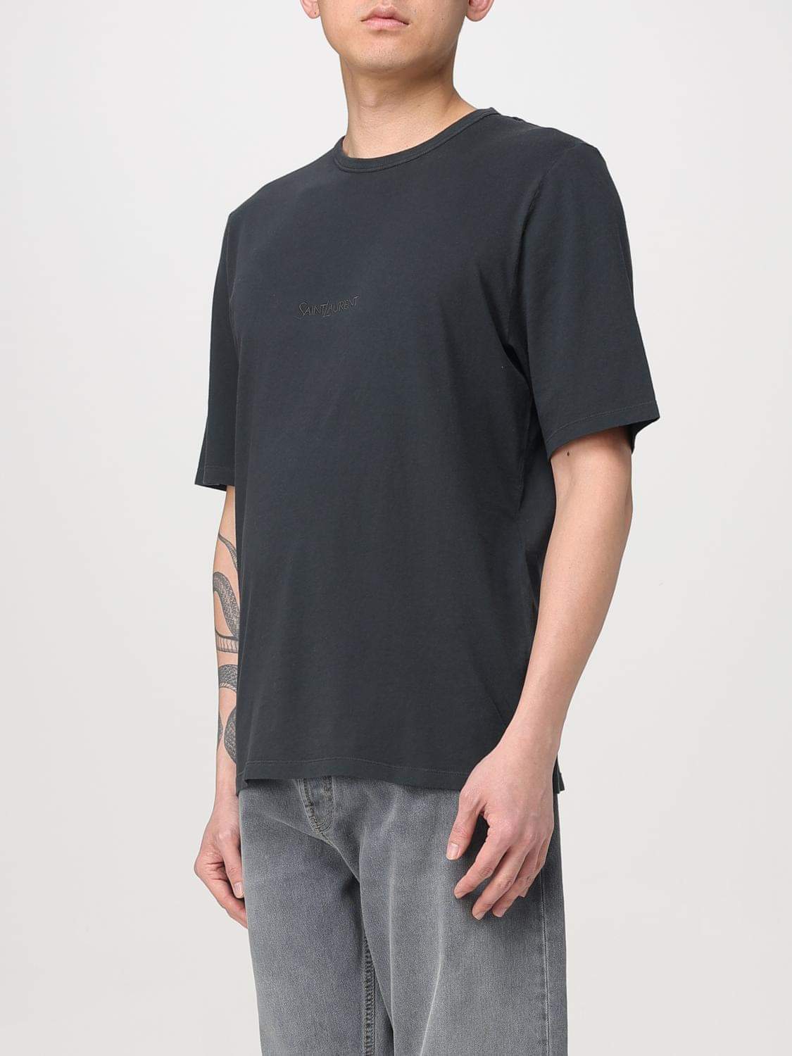 Saint Laurent T-Shirt Men Black SAINT LAURENT