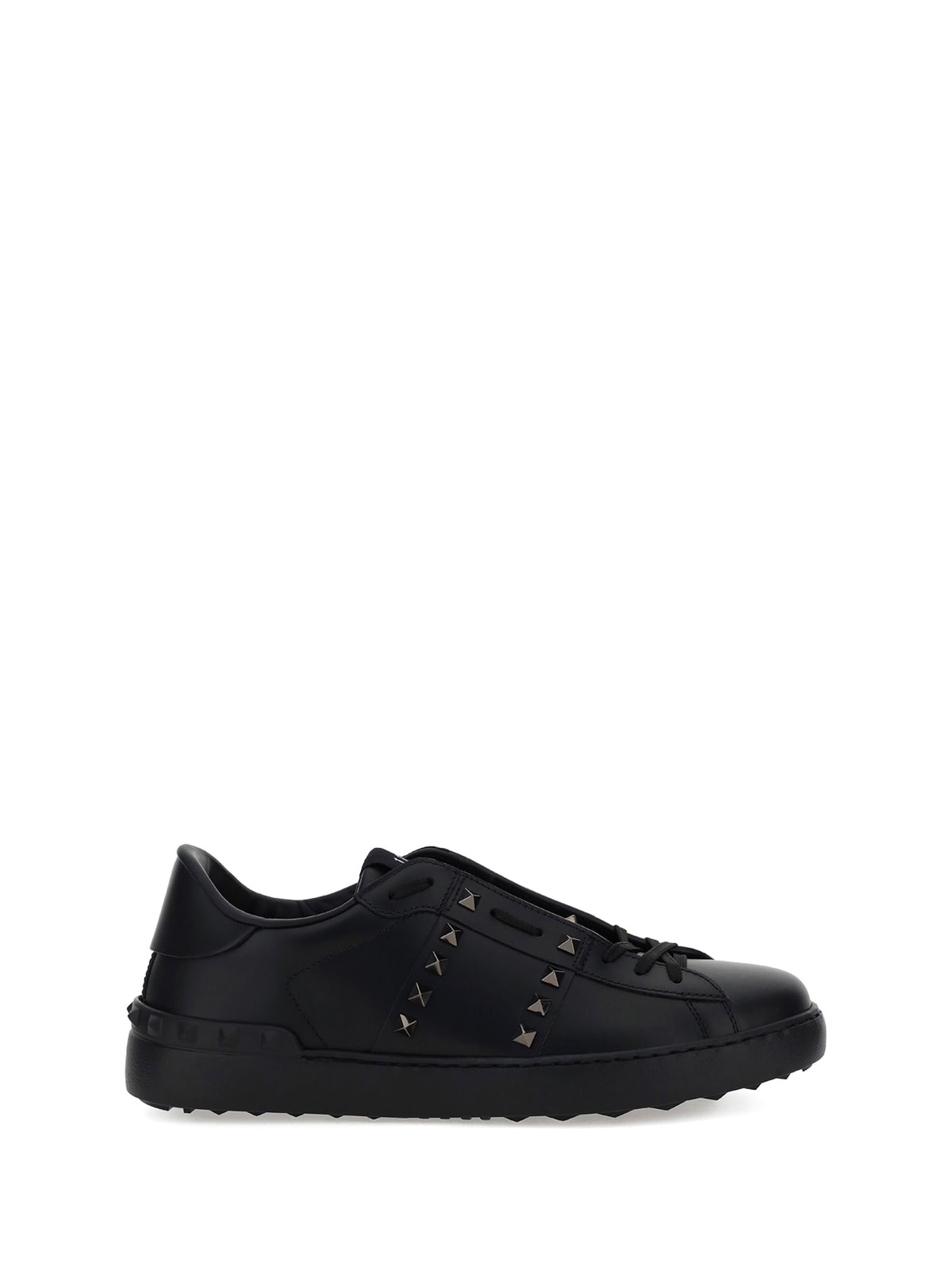 Valentino Garavani Men Rockstud Untitled Calf Leather Sneakers VALENTINO GARAVANI