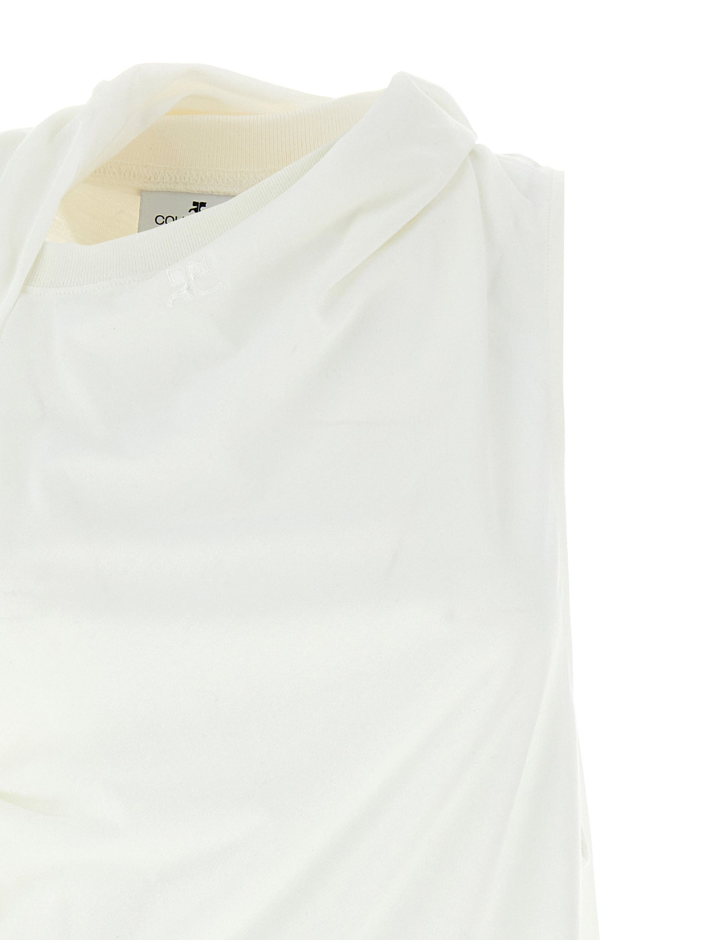 Courreges Women 'Asymetrique Off The Shoulder' T-Shirt COURREGES