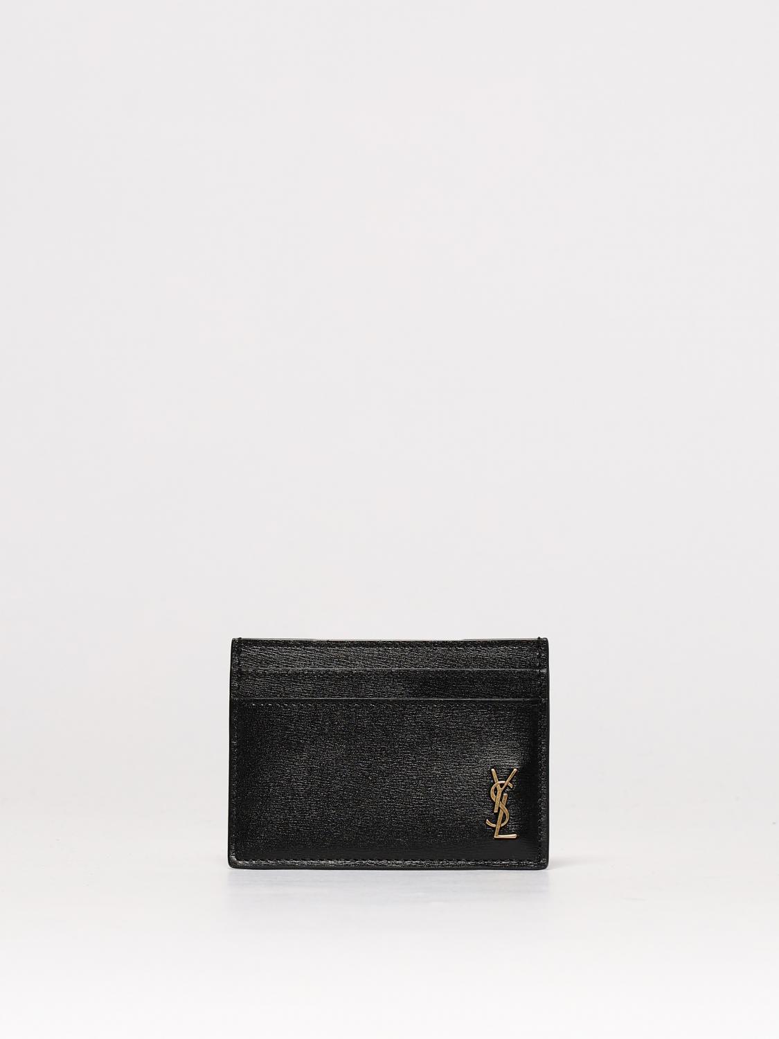 Saint Laurent Wallet Men Black SAINT LAURENT