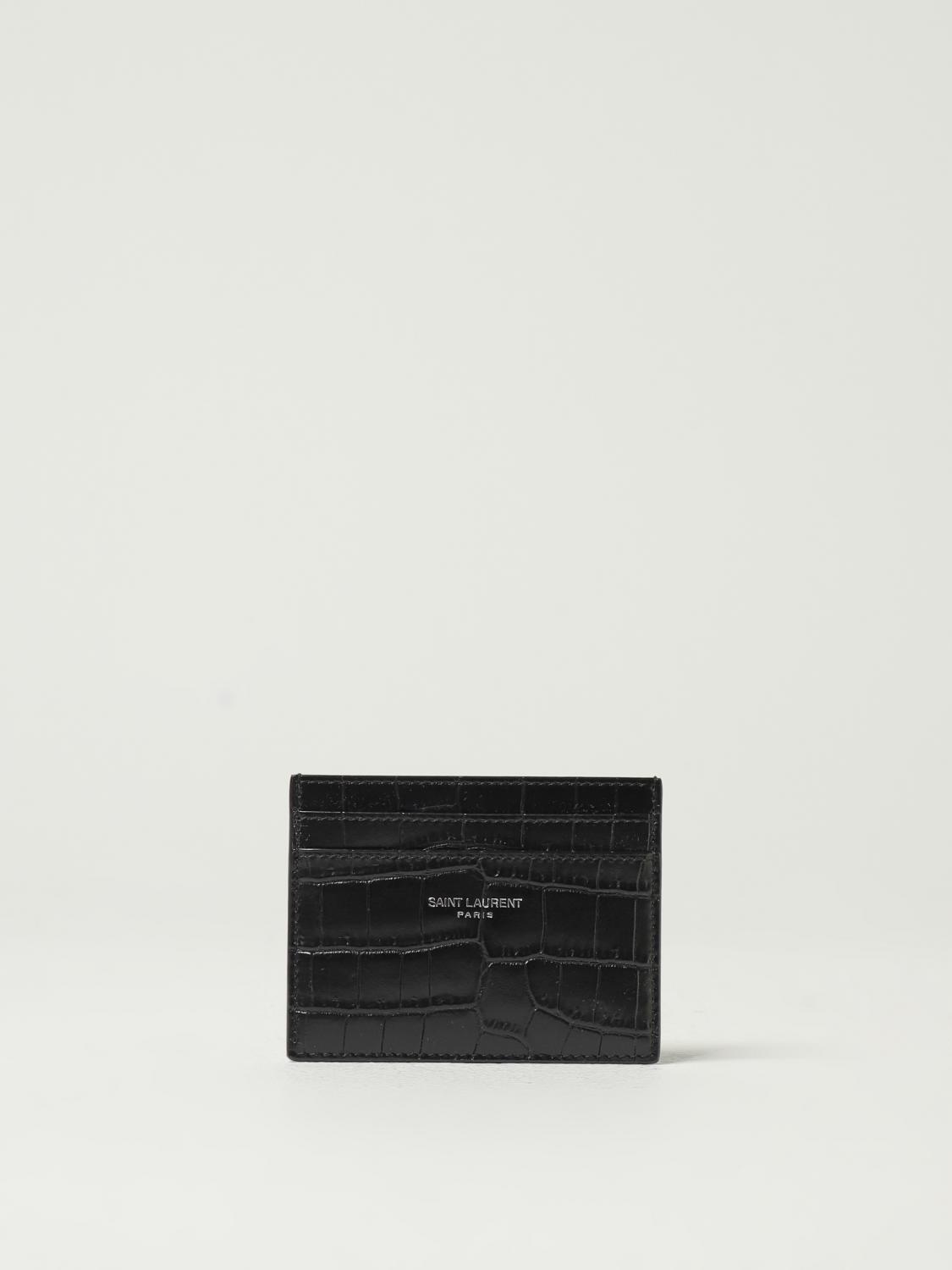 Saint Laurent Wallet Men Black SAINT LAURENT