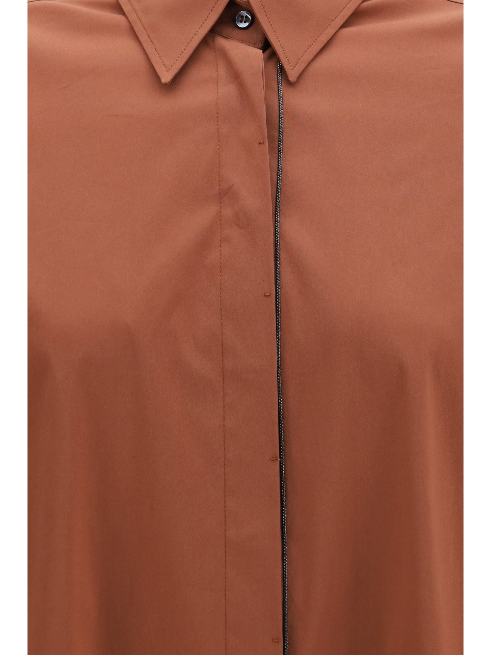 Brunello Cucinelli Women Shiny Monili Shirt BRUNELLO CUCINELLI