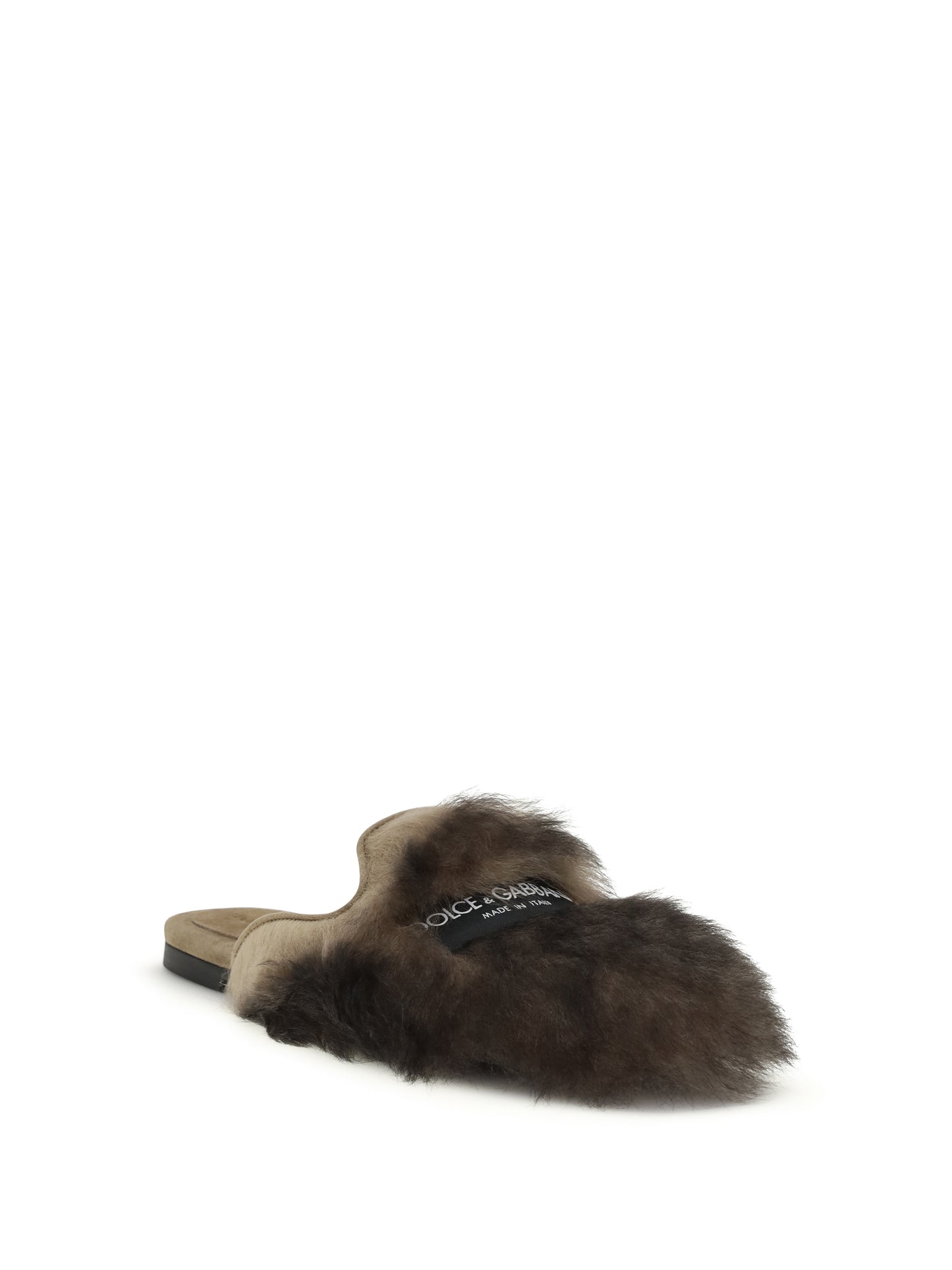 Dolce & Gabbana Women Sheepskin Mules DOLCE & GABBANA