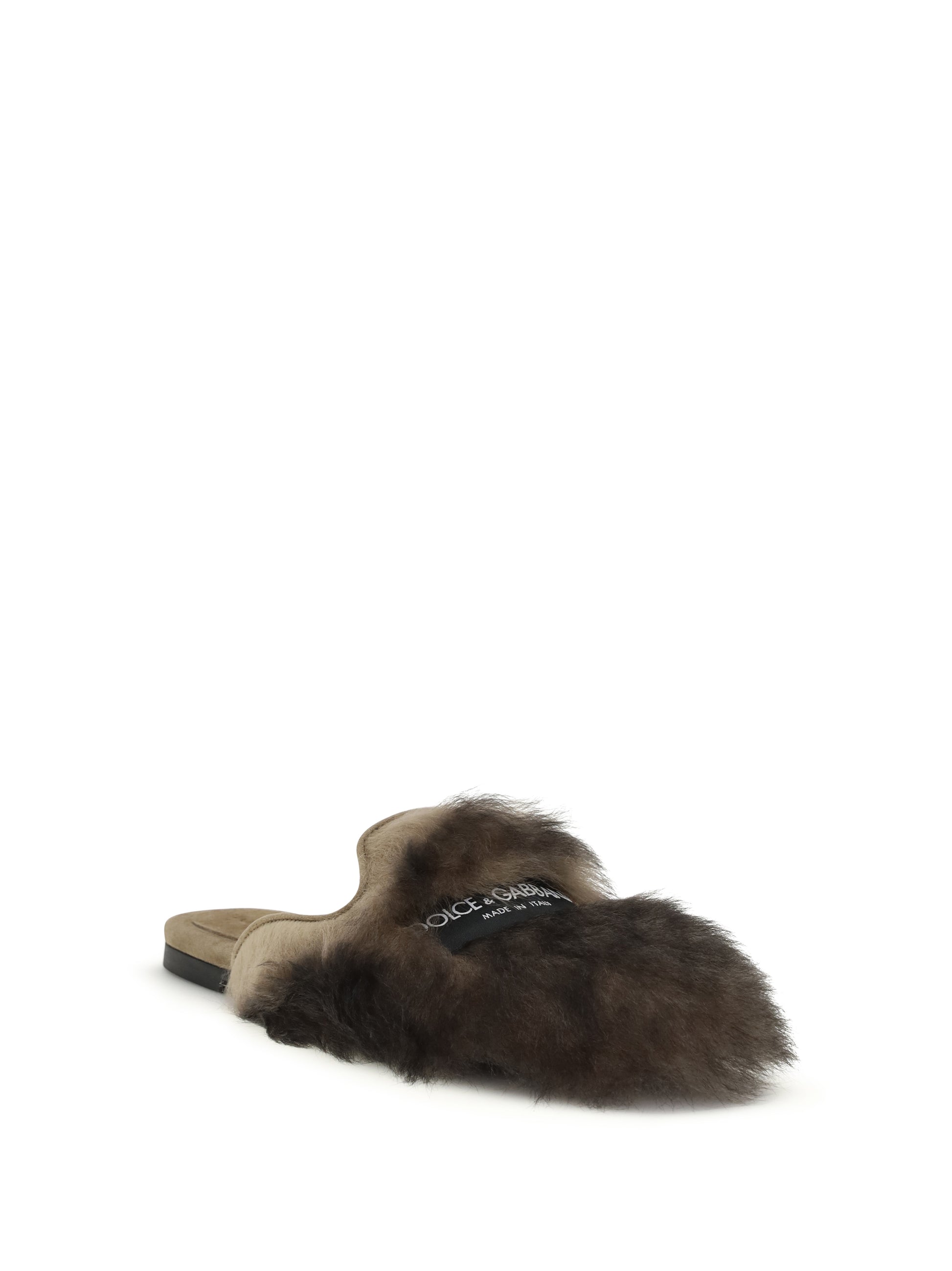 Dolce & Gabbana Women Sheepskin Mules DOLCE & GABBANA