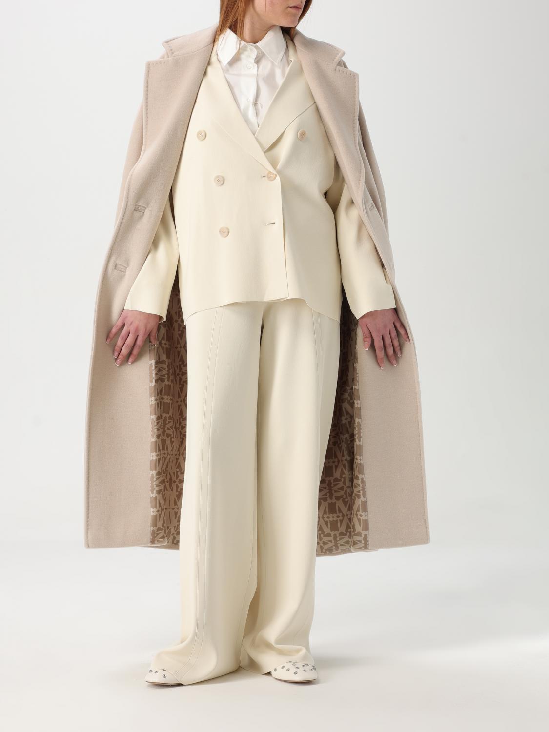 Max Mara Coat Woman Sand MAX MARA