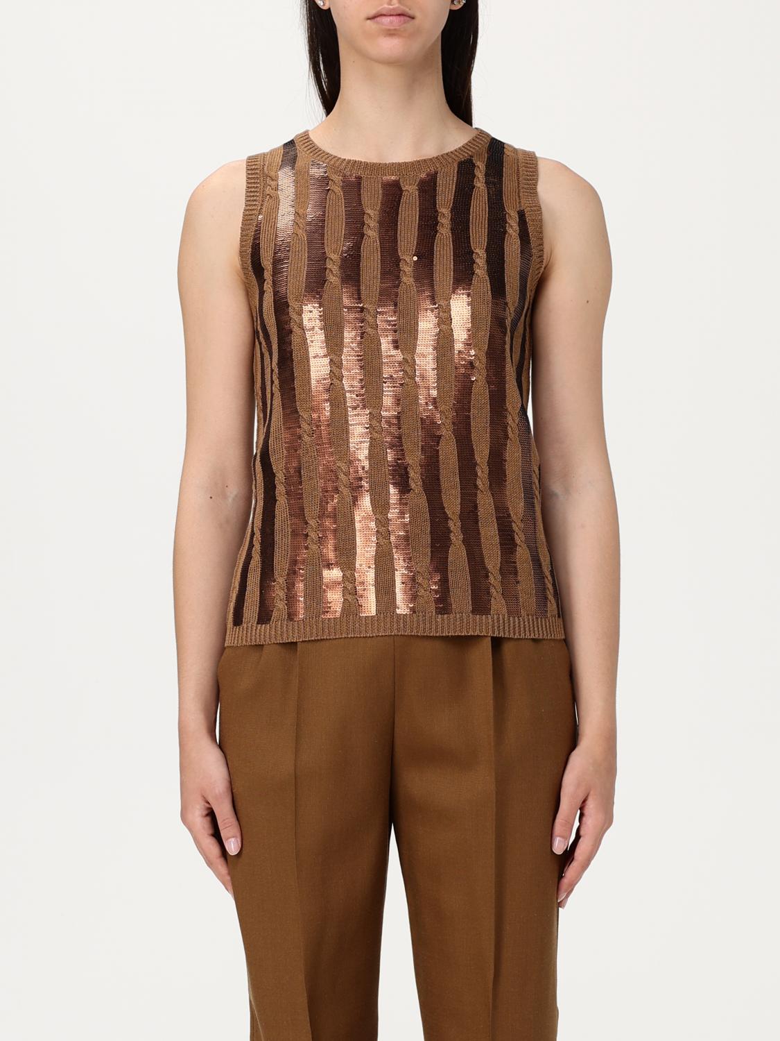 Max Mara Top Woman Tobacco MAX MARA