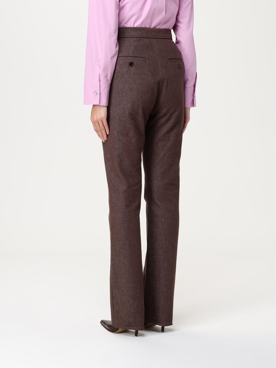 Max Mara Pants Woman Brown MAX MARA