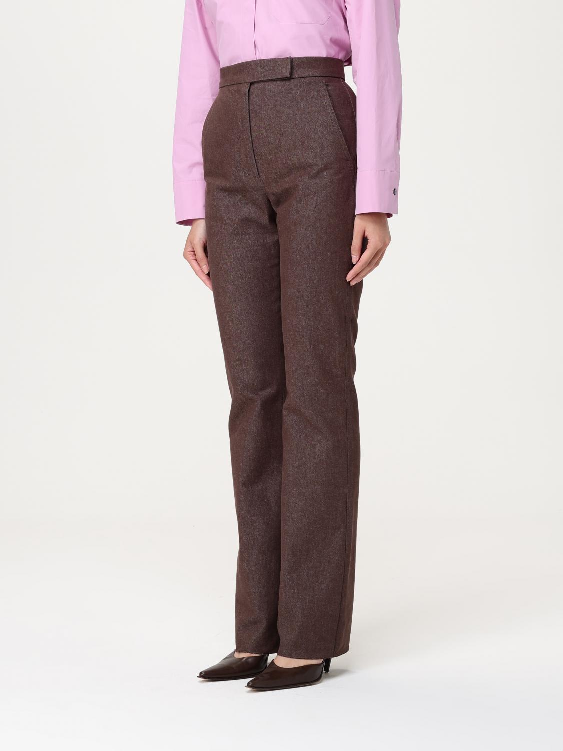 Max Mara Pants Woman Brown MAX MARA
