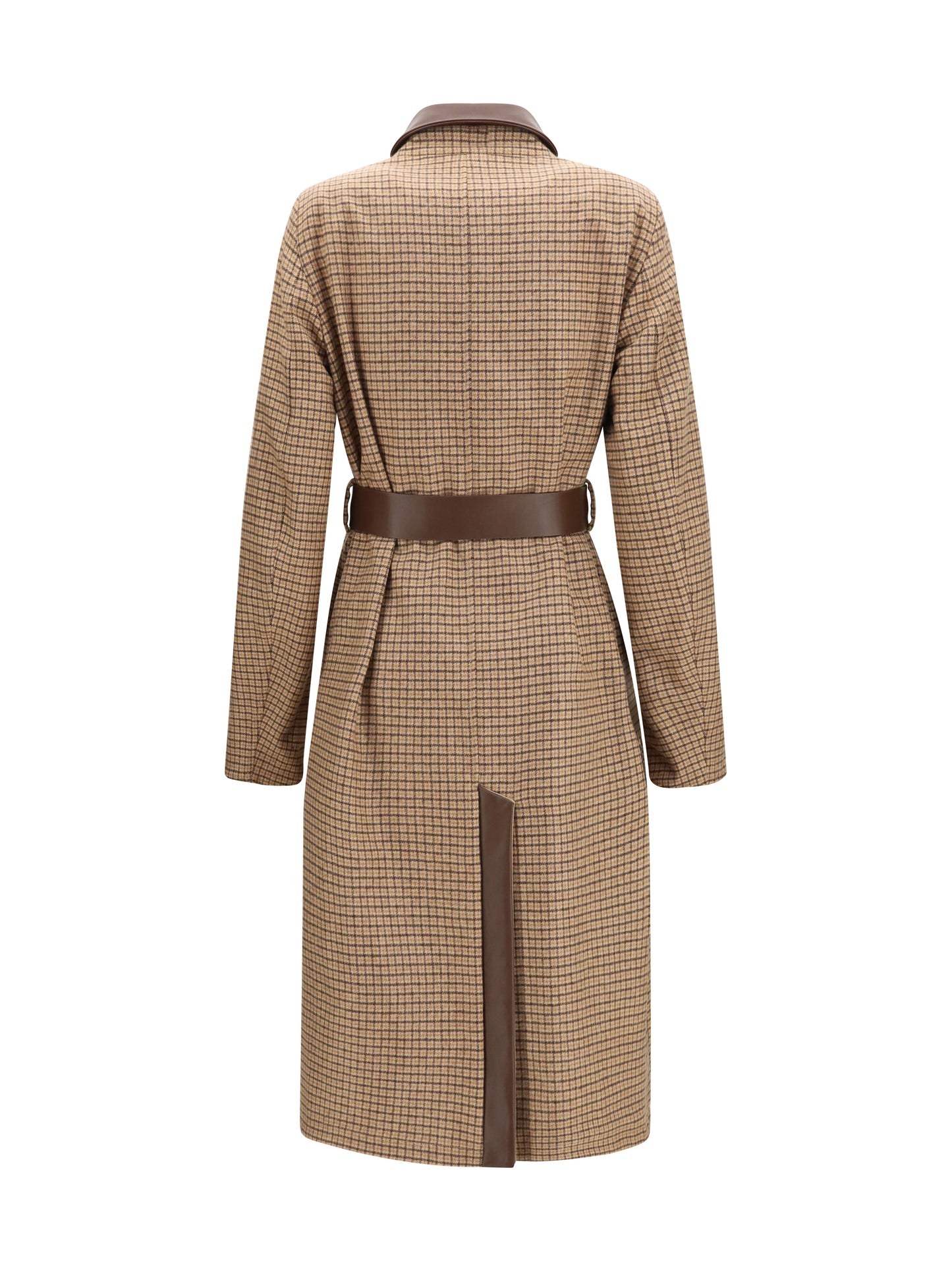 Jacob Cohen Women Reversible Cotton Gabardine And Cashmere Pied-De-Poule Trench Coat JACOB COHEN