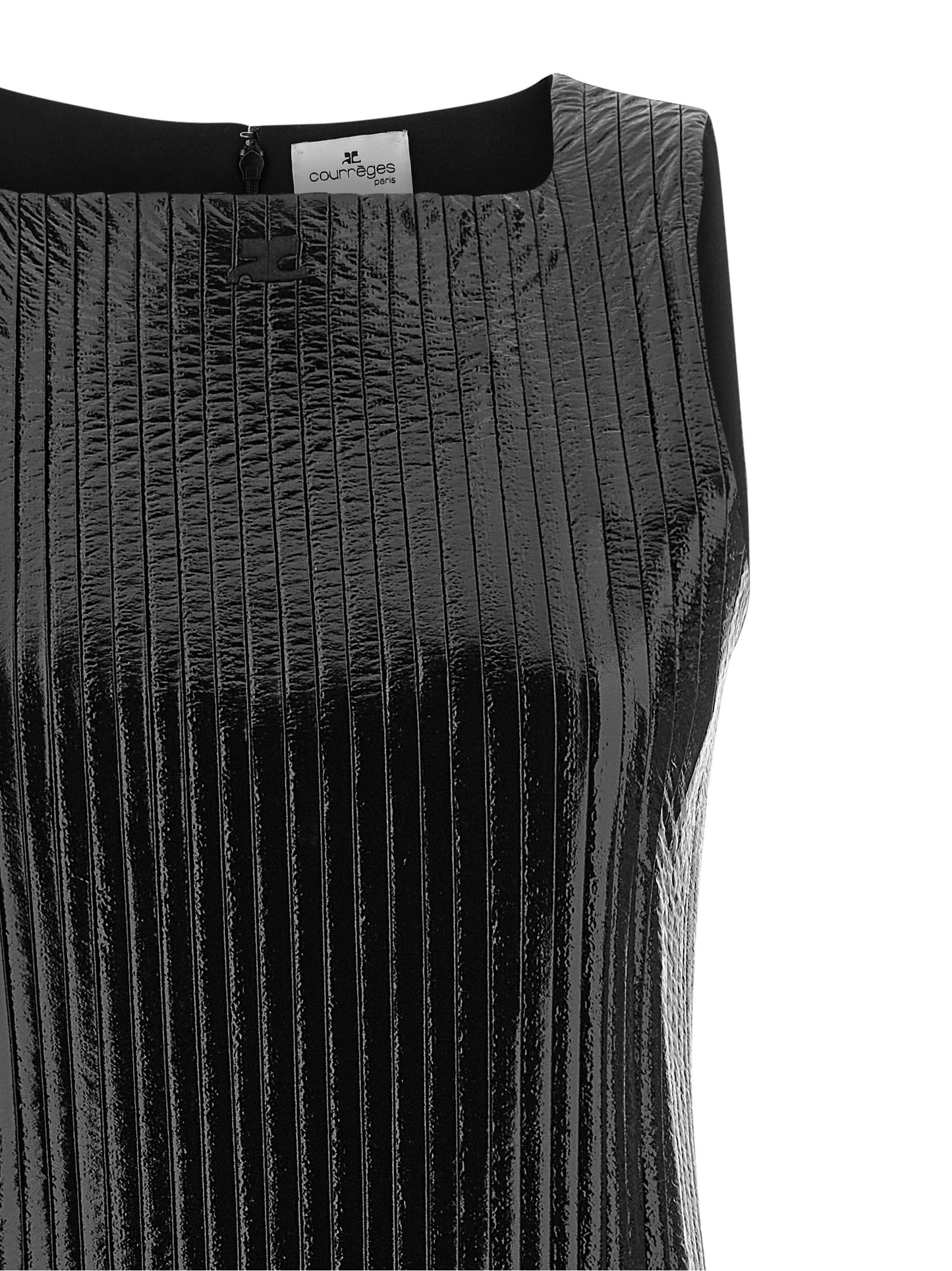 Courreges Women Vinyl Pleated Dress COURREGES
