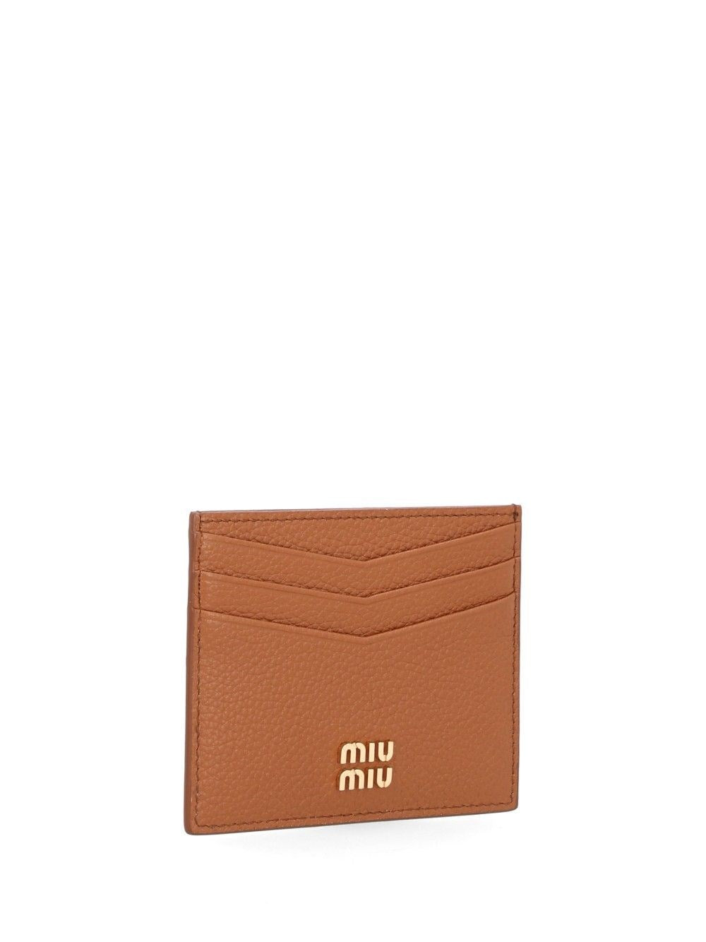 Miu Miu Women Grained Leather Card Holder MIU MIU