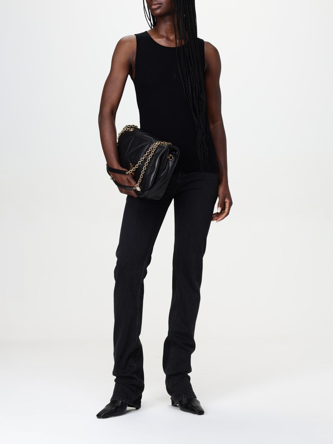 Saint Laurent Jeans Woman Black SAINT LAURENT